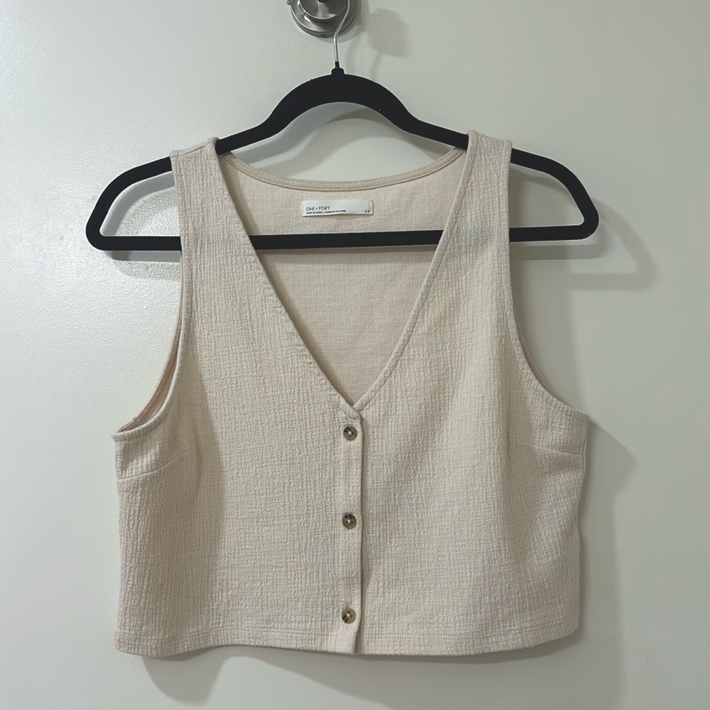 Oak + Fort - Button Front Tank